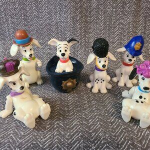 Vintage Disney 101 Dalmatians 1990s McDonald's lot of 6 toys British theme